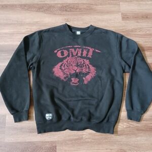 Omit Black Red Tiger Lion Sweatshirt Size Medium Skate‎ Brand